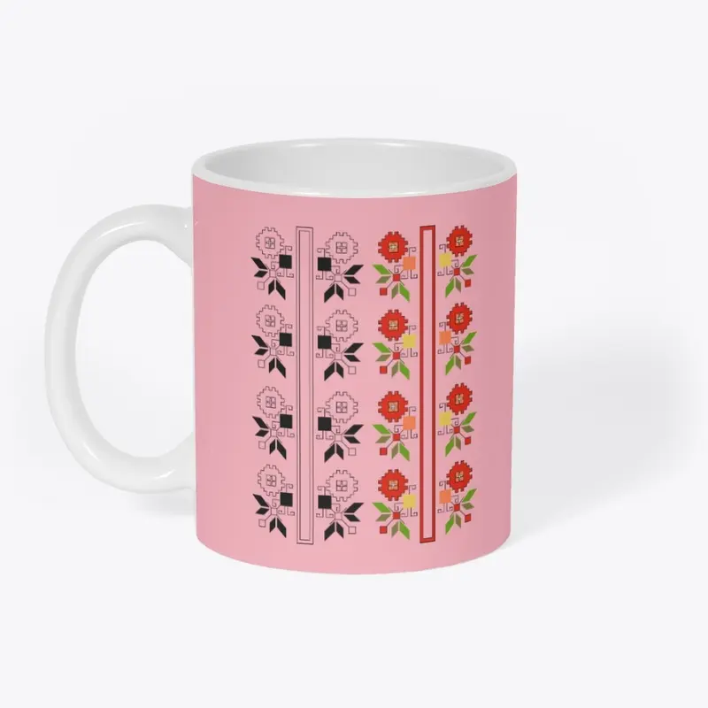 Bulgarian Shevitsa Pink Mug